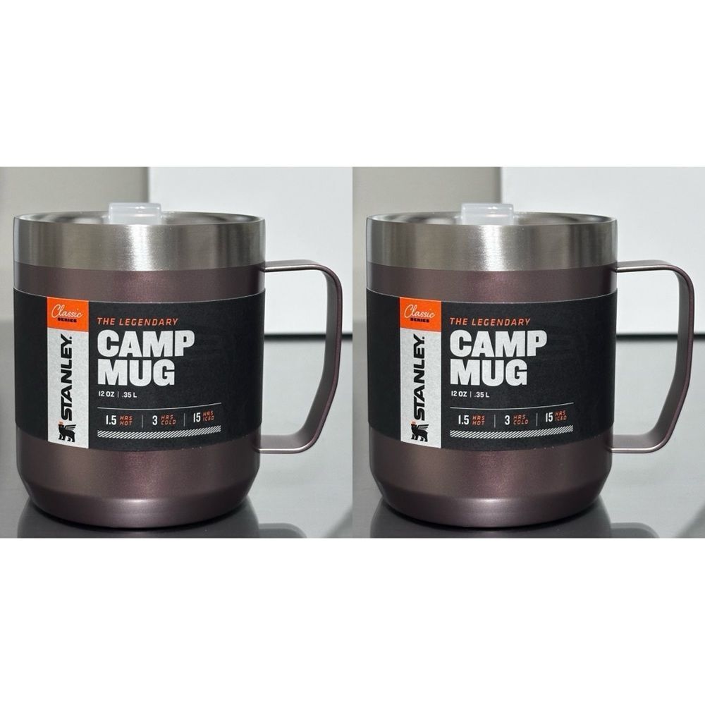 SET OF 2- Stanley‎ Classic Legendary 12oz Camp Mugs, ROSE QUARTZ GLOW